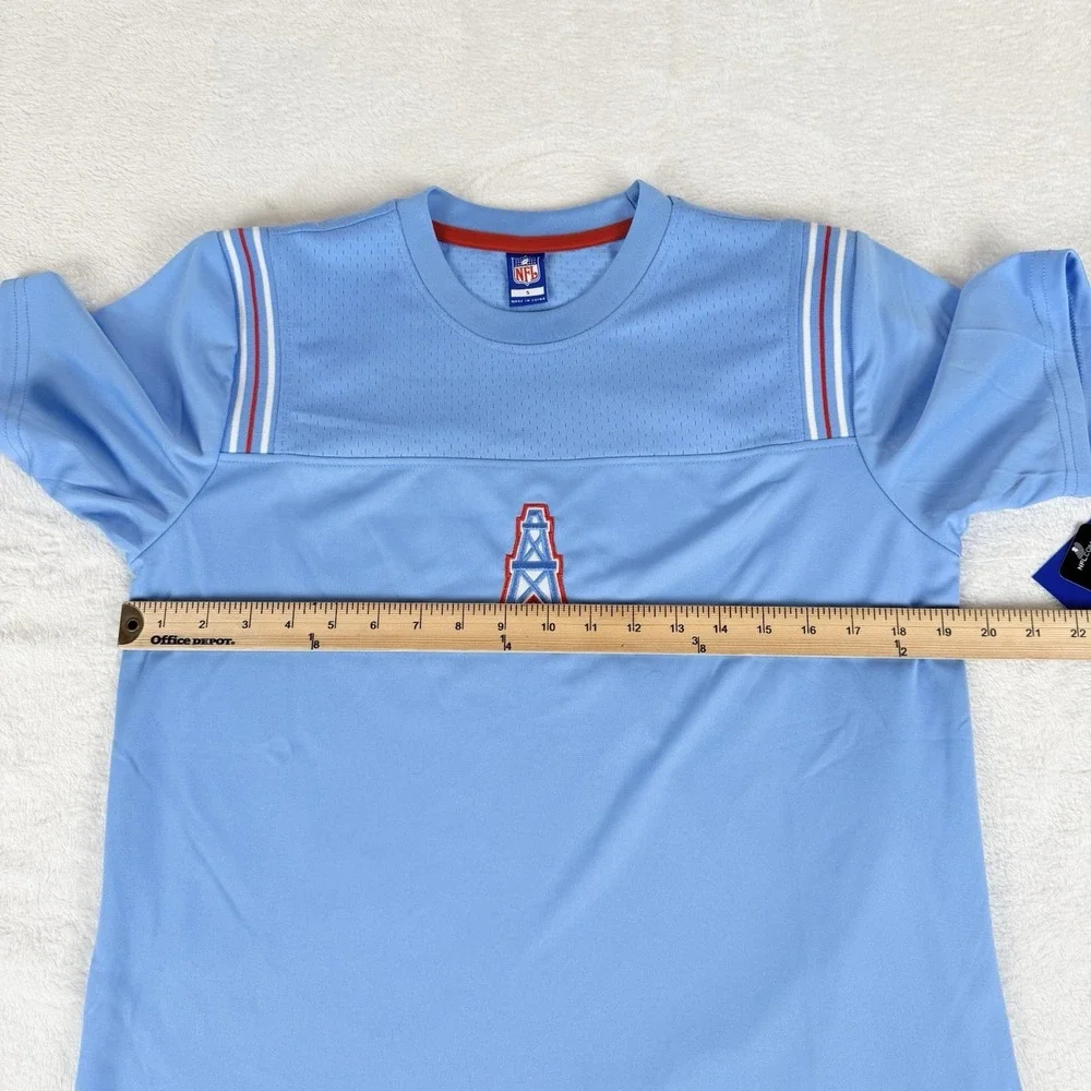 Retro Houston Oilers NFL Team Apparel Men's Small Vented Short Sleeve Shirt‎ New